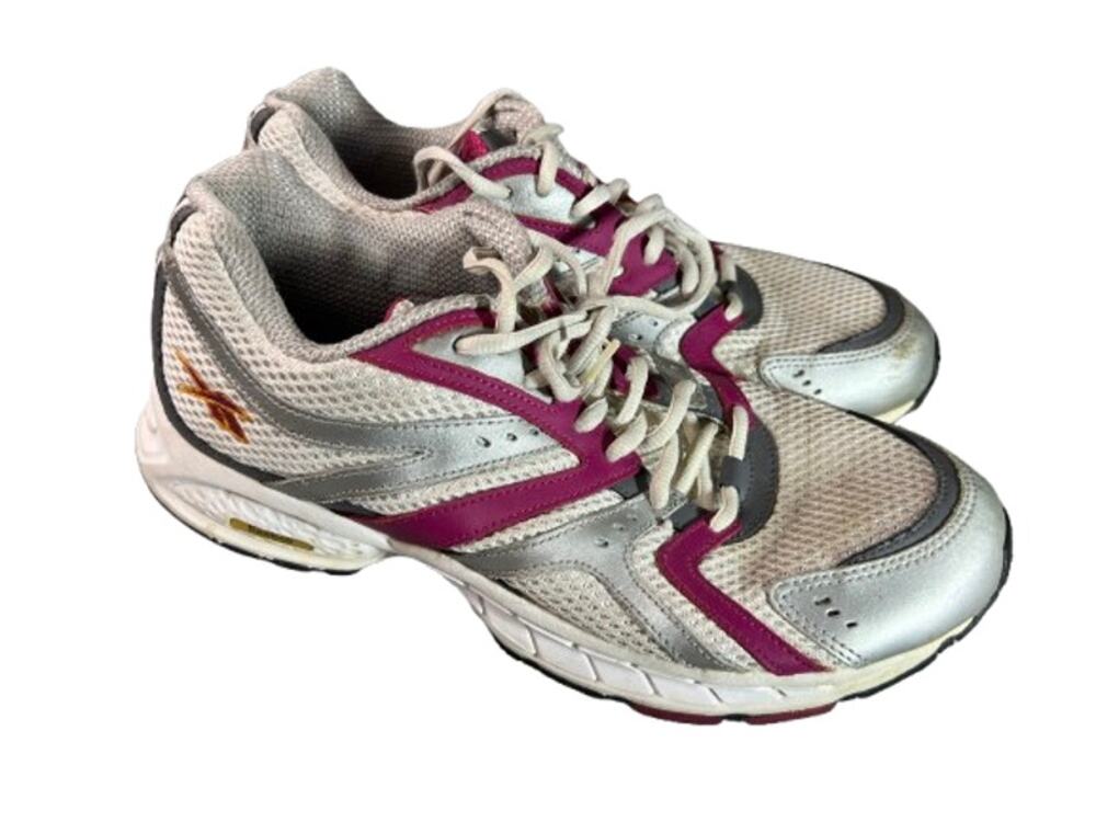 Reebok EasyTone silver pink womens sneakers 11